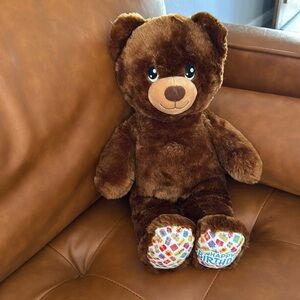 Build a bear teddy bear stuffed animal happy birthday paw 2023